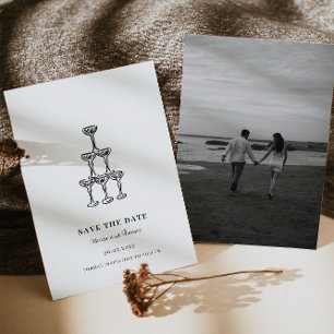 Modern Hand Drawn Wedding Save the Date