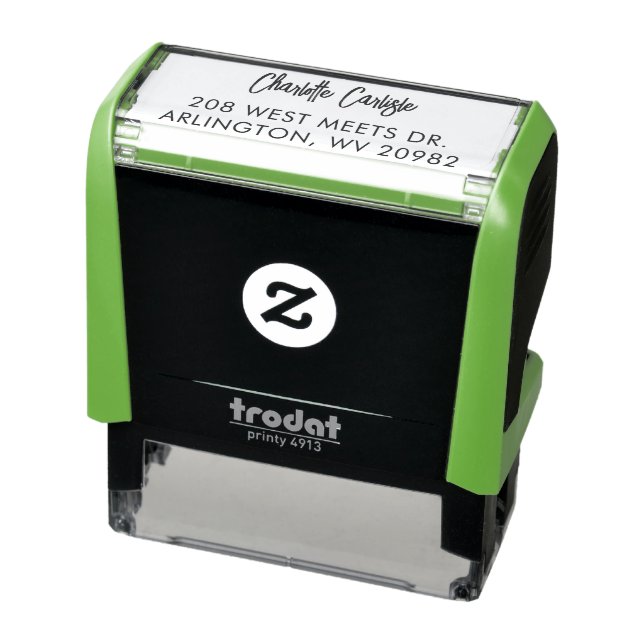 Modern Hand-Lettered Script Signature Self-inking Stamp (Product)