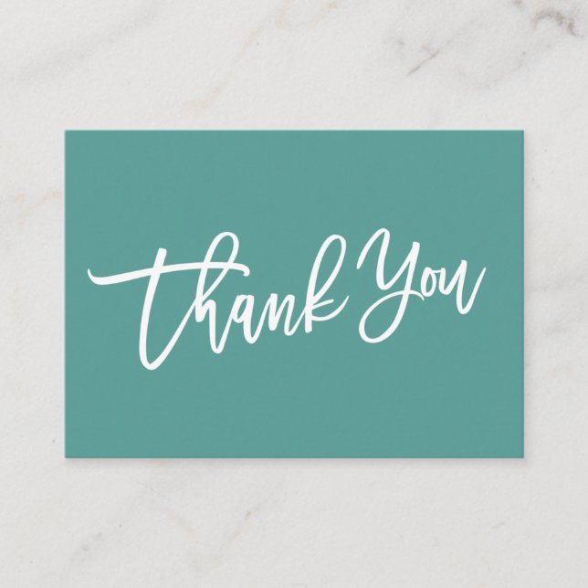 MODERN HAND LETTERED Thank you for your purchase Enclosure Card (Front)