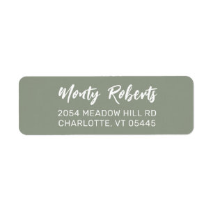 Modern Hand Sketched   Custom Return Address Label