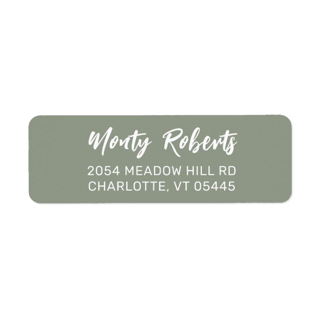 Modern Hand Sketched | Custom Return Address Label (Front)