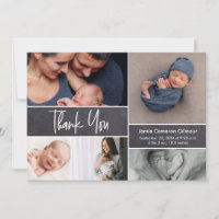 Modern Handlettering Photo Collage Baby Shower