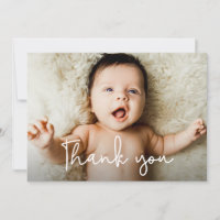Modern Handlettering Script Baby Shower Photo