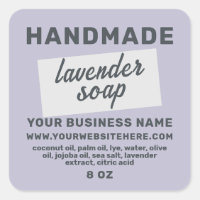 Modern Handmade Lavender Soap Purple