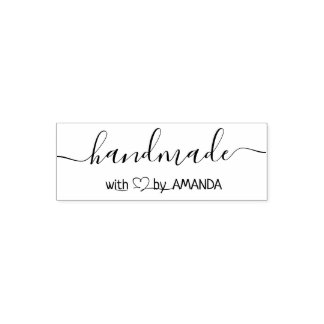 modern handmade self-inking stamp