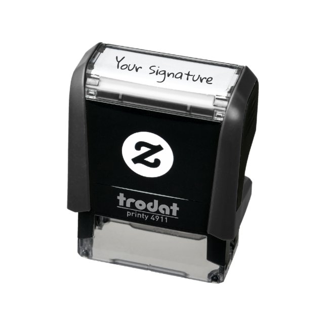 Modern Handwriting Font Signature Name Script Self-inking Stamp (Product)