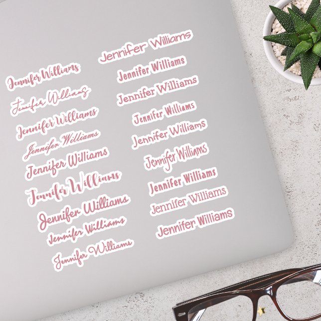 Modern Handwriting Name (18 Styles) - Rose Gold (Creator Uploaded)