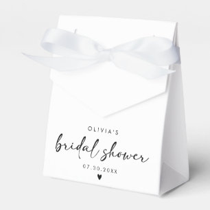 Modern Handwriting Script Bridal Shower Favour Box
