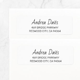 Modern Handwritten Basic 02. Return Address Label