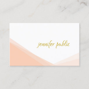 Modern Handwritten Gold Script Elegant Template Business Card