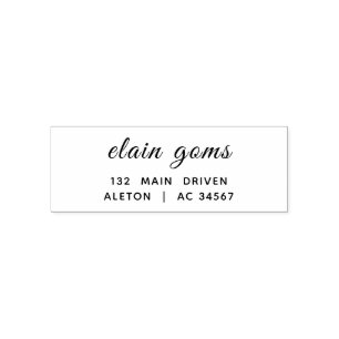 Modern Handwritten Minimal Personalised Design Self-inking Stamp
