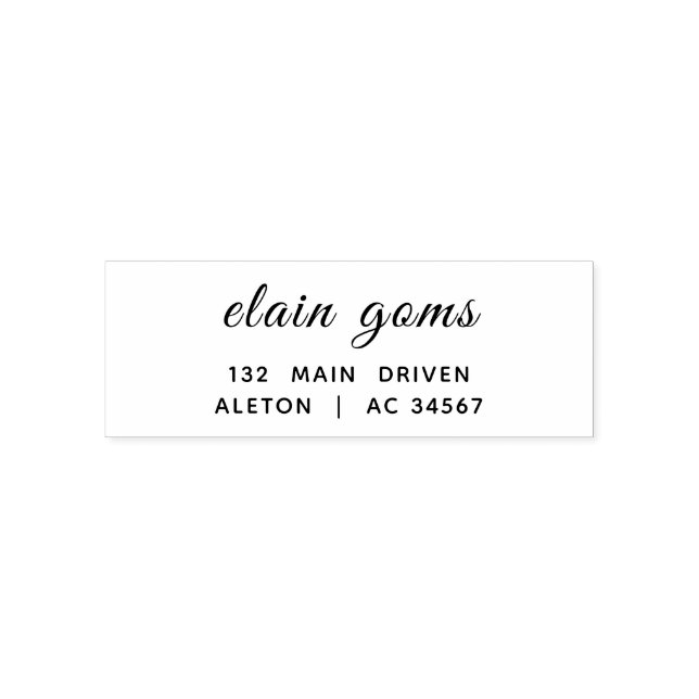 Modern Handwritten | Minimal Personalised Design Self-inking Stamp (Design)