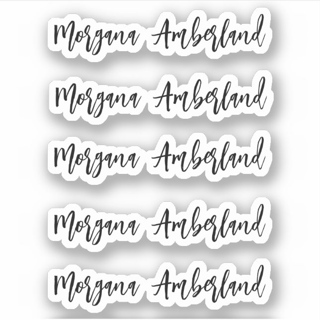 Modern handwritten name  (Front)