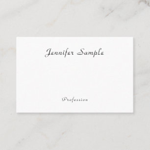 Modern Handwritten Name Minimalist Template Business Card