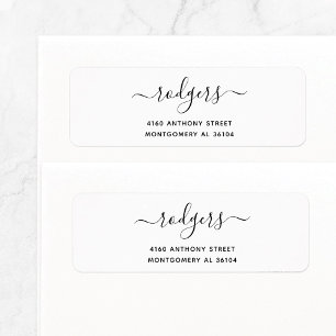 Modern Handwritten Name & Return Address 08. Label