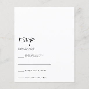 Modern Handwritten RSVP Card