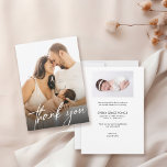 Modern Handwritten Script Baby Girl Photos Birth Thank You Card<br><div class="desc">Cherished Moments: Baby Girl Birth Announcement & Gratitude 🍼 Double the Joy: With this card, you don't just announce the arrival of your precious baby girl but also convey your heartfelt gratitude. A two-in-one gesture that's both touching and convenient. 🖼️ Your Moments Immortalised: Whether it's that angelic smile or her...</div>