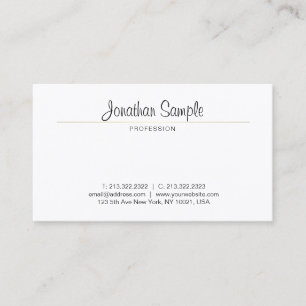 Modern Handwritten Script Minimalist Elegant Business Card