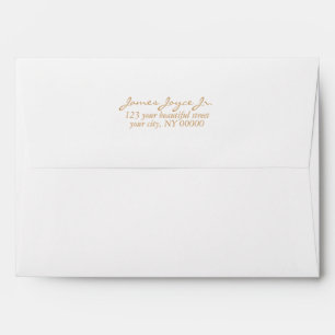 Modern Handwritten Stylish 5x7 invitation Envelope