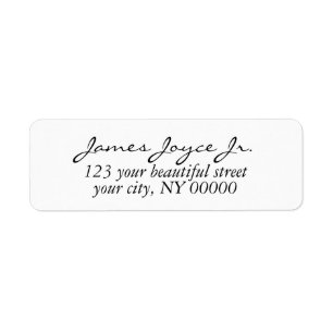 Modern Handwritten Stylish Return Address Return Address Label