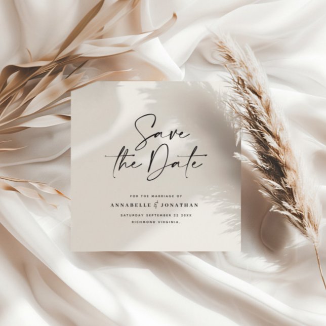 Modern handwritten typography wedding announcement (Creator Uploaded)