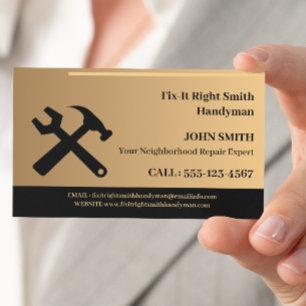 Modern Handyman Business Card