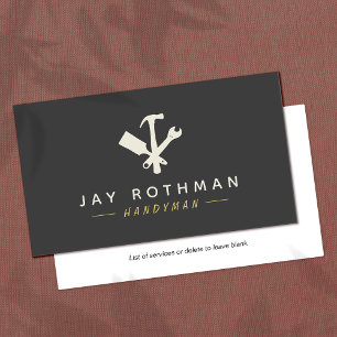 Modern Handyman / Carpentry Tools Home Improvement Business Card