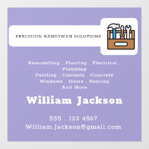 Modern handyman construction custom logo