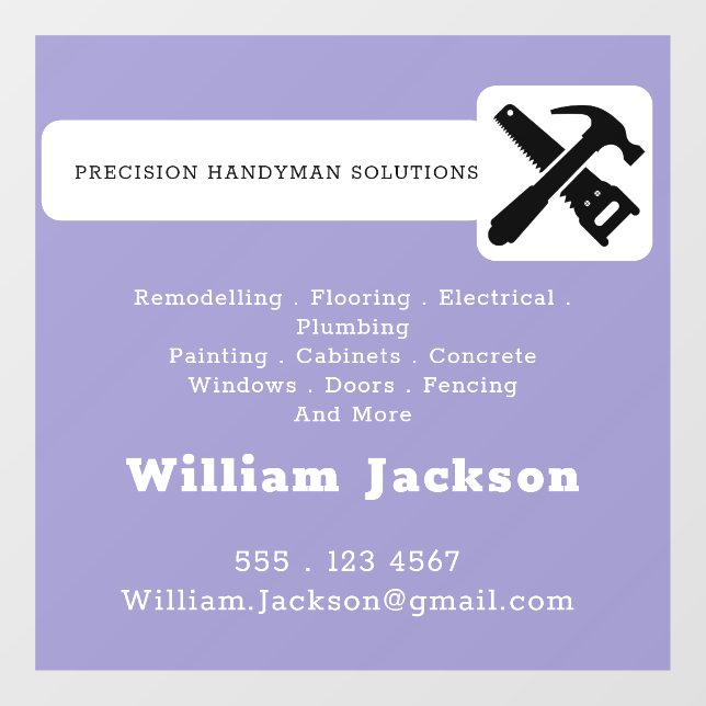 Modern handyman construction custom logo (Sheet)