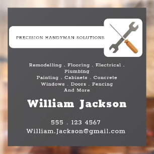 Modern handyman construction custom logo