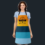 Modern Hanukah Personalised Latke Striped Apron<br><div class="desc">Bring the flavour and the fun to the Festival of Lights! 🎉🕎 This custom Chanukah apron is perfect for latke lovers, proud Jewish chefs, and anyone who wants to add a little personality to their holiday prep. Personalised with your name — because you deserve to cook in style. 🧑‍🍳✨ #HanukkahApron...</div>