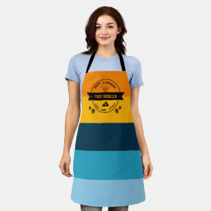 Modern Hanukah Personalised Latke Striped Apron