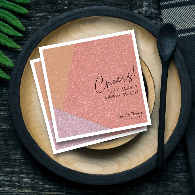 Modern Happily Ever After Wedding Bold Geometric Napkin (Modern Happily Ever After Wedding Bold Geometric Napkins)