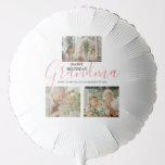 Modern Happy Birthday Photo Collage Balloon<br><div class="desc">A modern photo collage birthday balloon,  featuring 3 photos,  and editable text,  perfect for any female relative. The text font style,  size and colour can be changed by clicking on customise further link after personalising.</div>