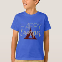 Modern Happy Camper | Tipi | Kids Shirt