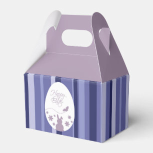Modern Happy Easter Egg Pastel Purple Favour Box