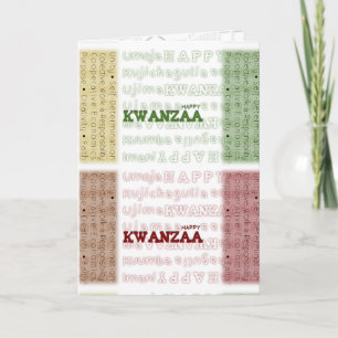 Modern Happy Kwanzaa Holiday Card