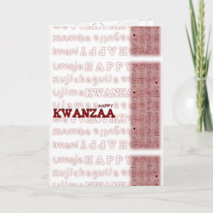 Modern Happy Kwanzaa Holiday Card