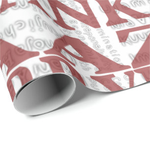 Modern Happy Kwanzaa Red Wrapping Paper