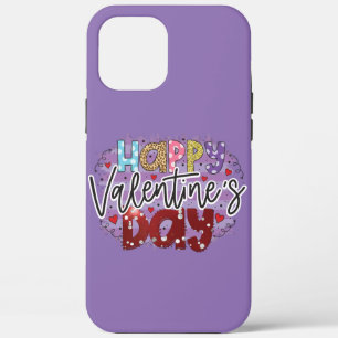 Modern Happy Valentine's Day iPhone 12 Pro Max Case