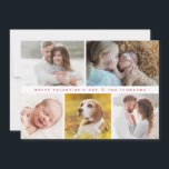 Modern Happy valentine's day Custom family Photos Holiday Card<br><div class="desc">Share the love with our Modern Happy Valentine's Day Custom Family Photos Flat Card. This card offers a contemporary and personalised touch to your Valentine's Day greetings. Customise it with your family photos for a unique and heartwarming message. The modern design adds a touch of style, making it a perfect...</div>