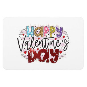 Modern Happy Valentine's Day Magnet