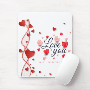 Modern Happy Valentine's Day Mouse Pad
