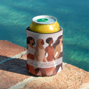 Modern Happy Women's Day Celebration March 8 Can Cooler