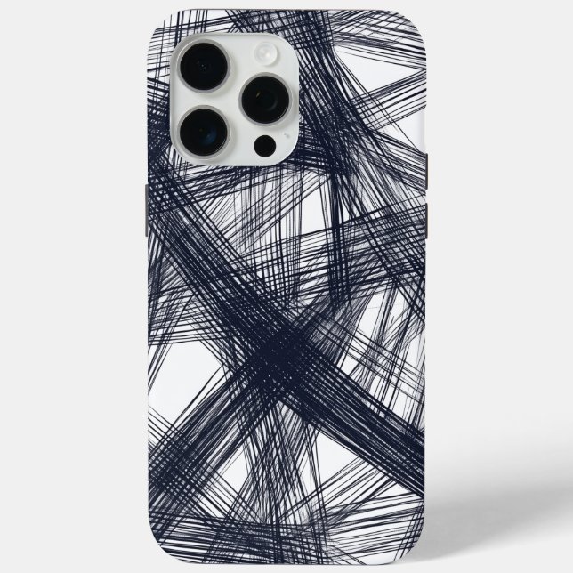 ✨ Modern Hatching Line Pattern Print ✨ Case-Mate iPhone Case (Back)