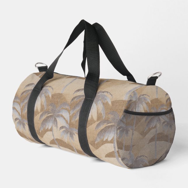 Modern hawaiian print duffle bag (Right Corner)