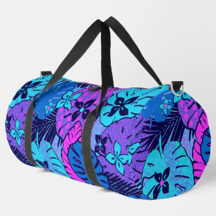 Modern hawaiian print duffle bag