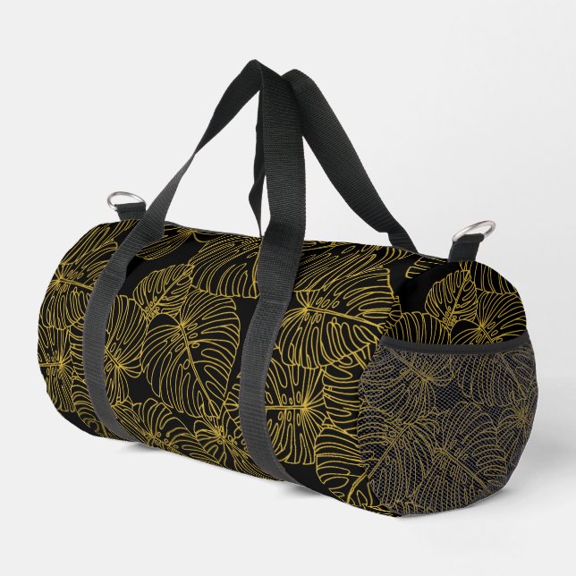 Modern hawaiian print duffle bag (Right Corner)