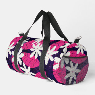 Modern hawaiian print duffle bag
