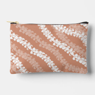 Modern hawaiian print puakenikeni pattern accessory pouch